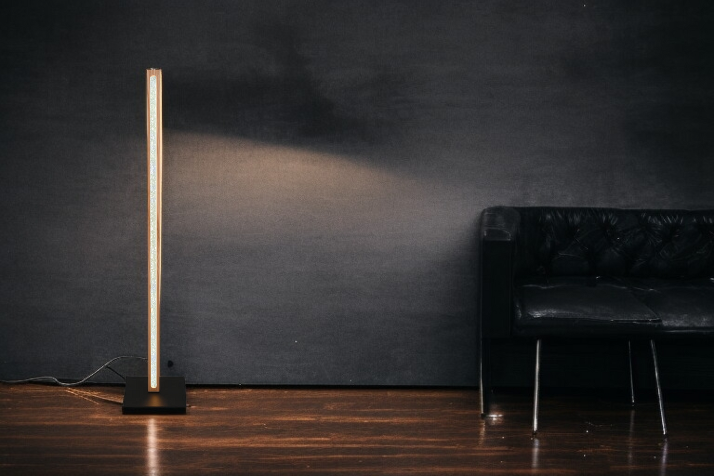 Modern Nordic LED Floor Lamp – Sleek Wooden Light for Cozy Spaces, wooden finish, Minimalist Nordic Lighting. ( Adapter not included) Buy 1 get 1 free.