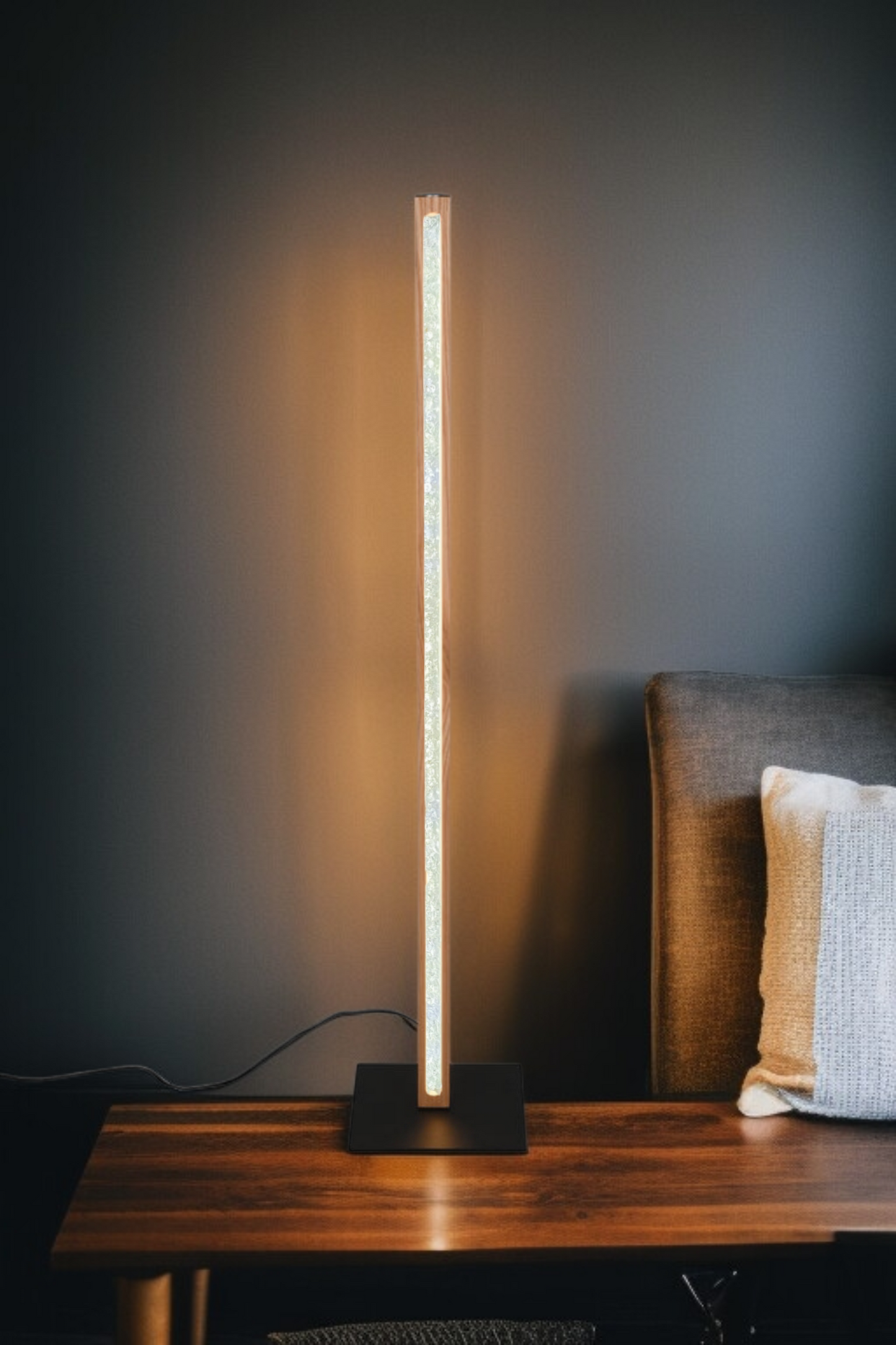 Modern Nordic LED Floor Lamp – Sleek Wooden Light for Cozy Spaces, wooden finish, Minimalist Nordic Lighting. ( Adapter not included) Buy 1 get 1 free.