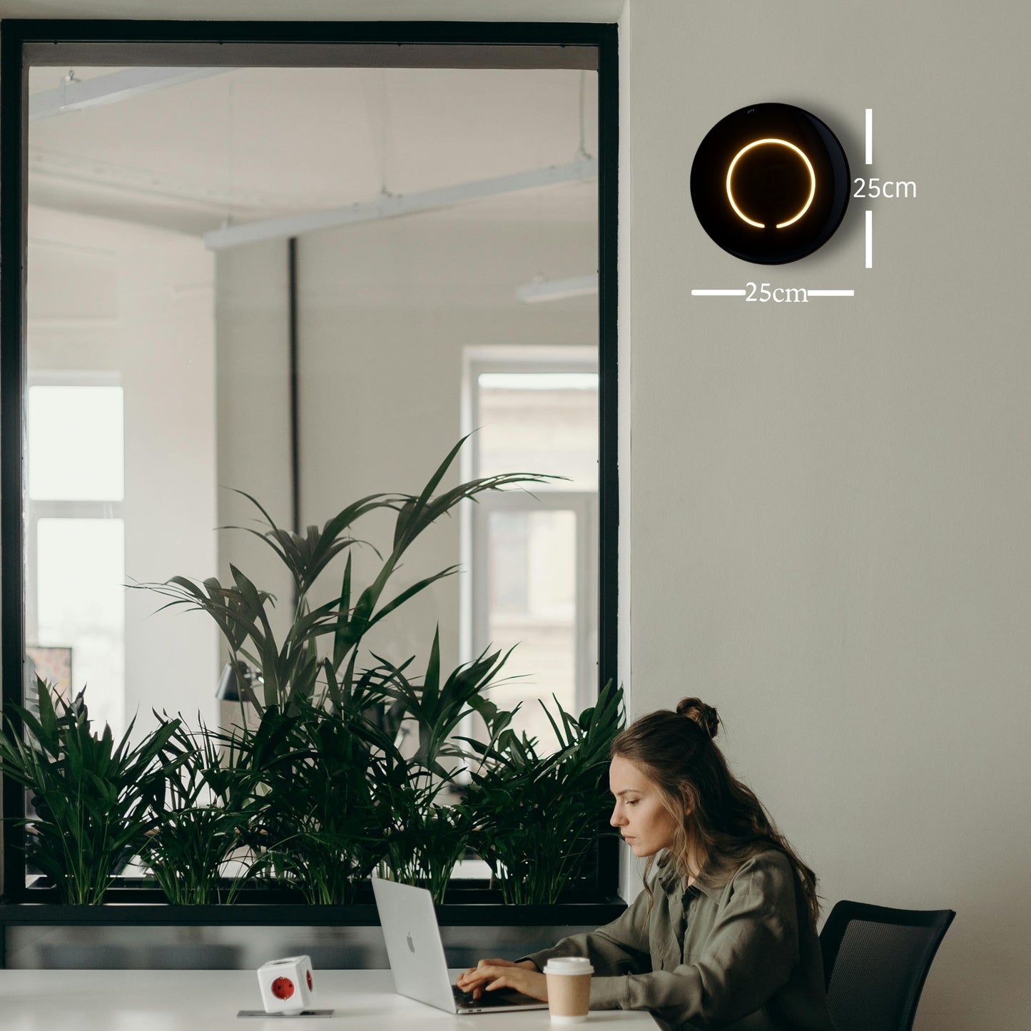 Crescent Wall Lamp – Modern LED Wall Light for Bedroom, Living Room & Studio | Ambient Accent Lighting(Adapter not included)