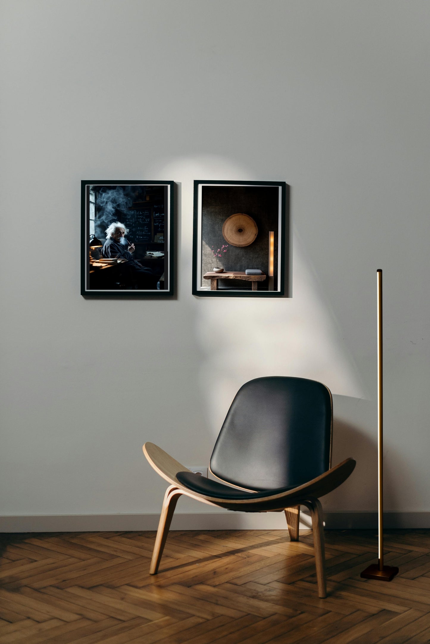 Swiss floor lamp by Fíor. Buy 1 get 1 free (Adapter not included)