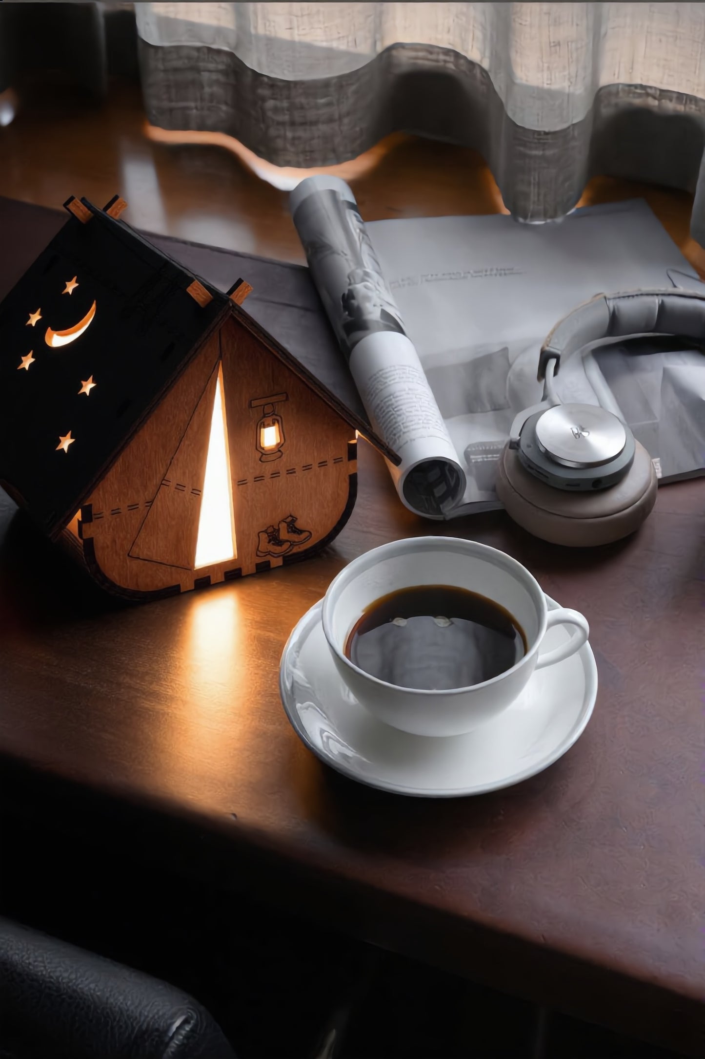 Fury Wooden Table Lamp – Handcrafted Desk Lamp | Fíor India" (Buy 1 Get 1 free)