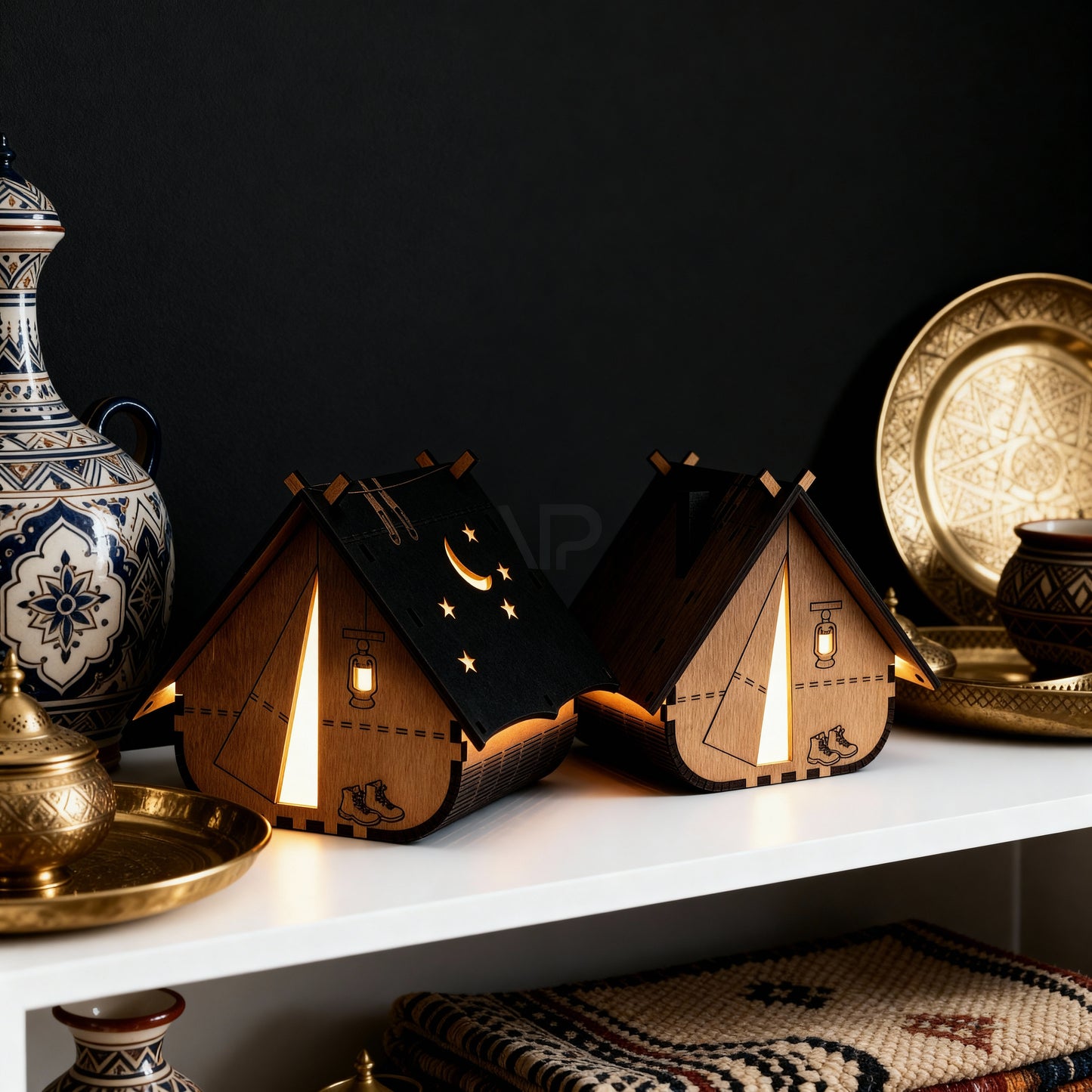 Fury Wooden Table Lamp – Handcrafted Desk Lamp | Fíor India" (Buy 1 Get 1 free)