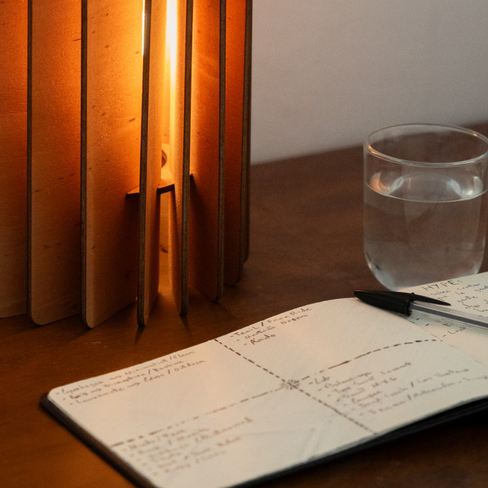 Russian roulette table lamp by Fíor