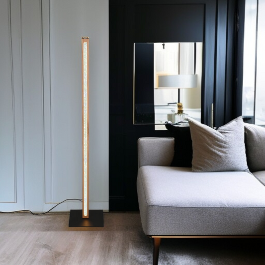 Modern Nordic LED Floor Lamp – Sleek Wooden Light for Cozy Spaces, wooden finish, Minimalist Nordic Lighting. ( Adapter not included) Buy 1 get 1 free.