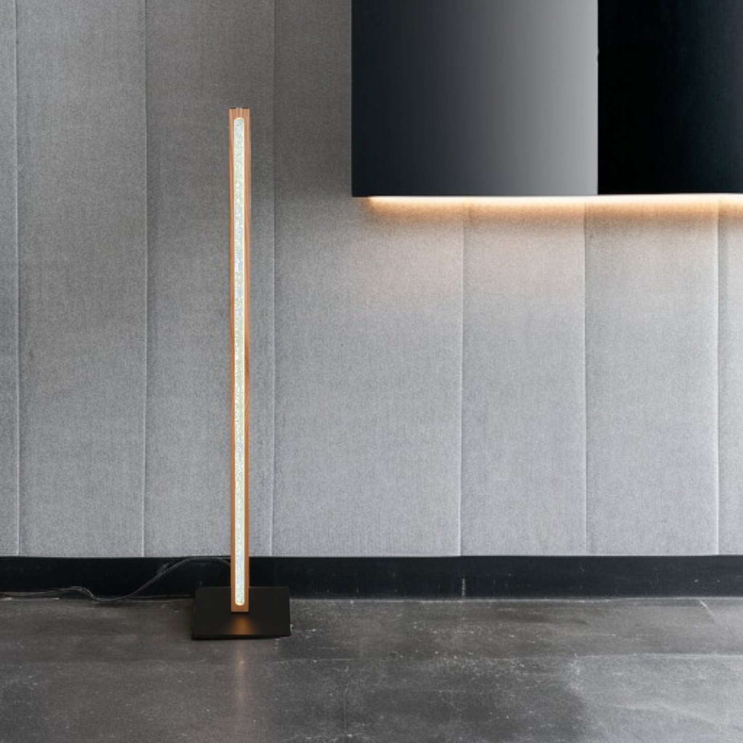 Modern Nordic LED Floor Lamp – Sleek Wooden Light for Cozy Spaces, wooden finish, Minimalist Nordic Lighting. ( Adapter not included) Buy 1 get 1 free.
