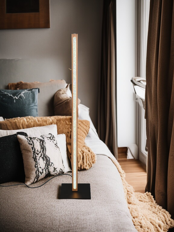 Modern Nordic LED Floor Lamp – Sleek Wooden Light for Cozy Spaces, wooden finish, Minimalist Nordic Lighting. ( Adapter not included) Buy 1 get 1 free.