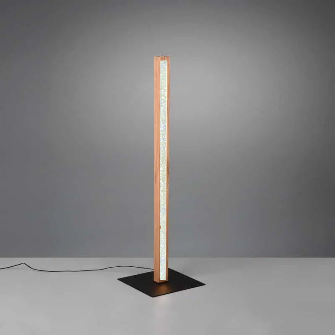 Modern Nordic LED Floor Lamp – Sleek Wooden Light for Cozy Spaces, wooden finish, Minimalist Nordic Lighting. ( Adapter not included) Buy 1 get 1 free.