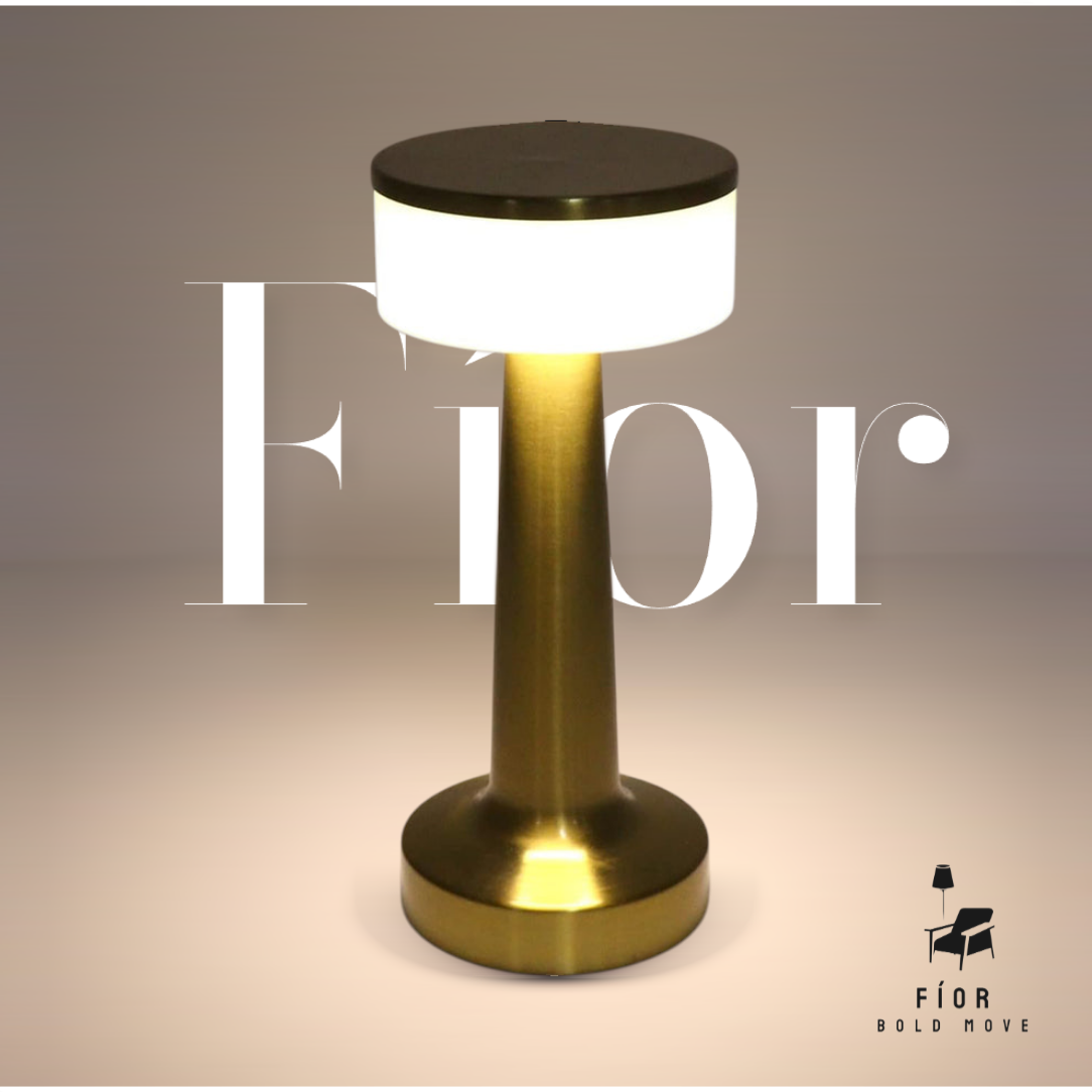 Orchid table lamp, cordless portable table lamp by Fíor