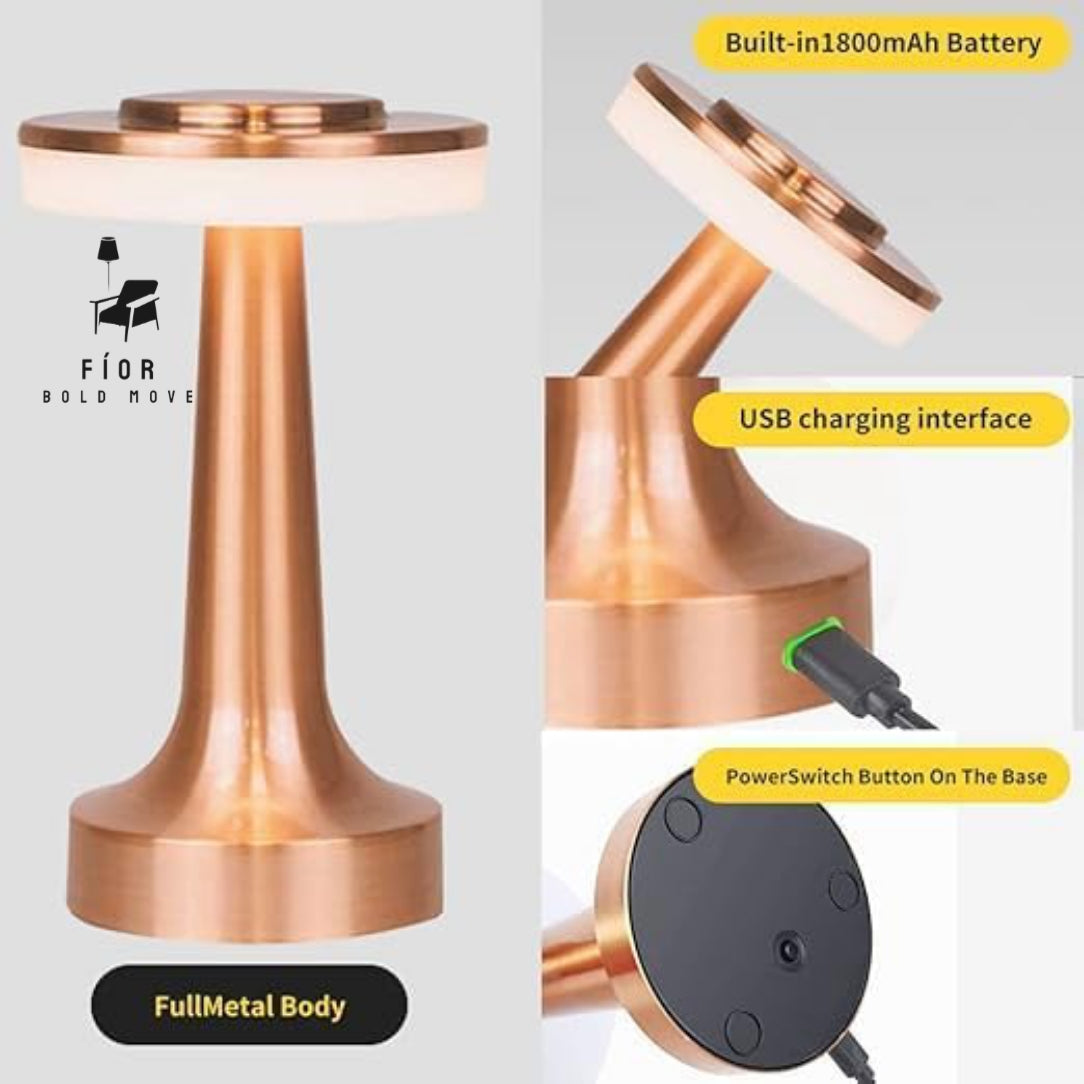 Starlight table lamp, cordless portable table lamp by Fíor