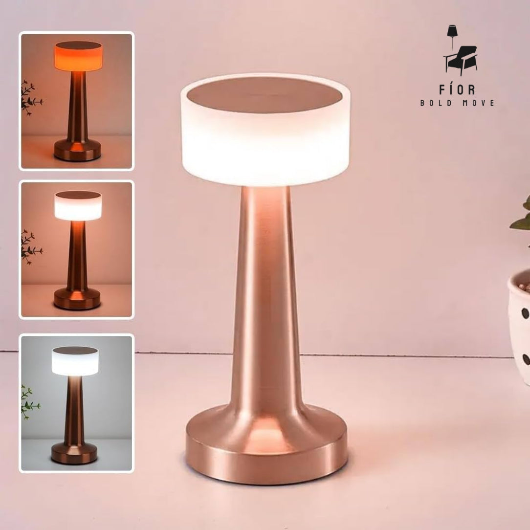 Orchid table lamp, cordless portable table lamp by Fíor