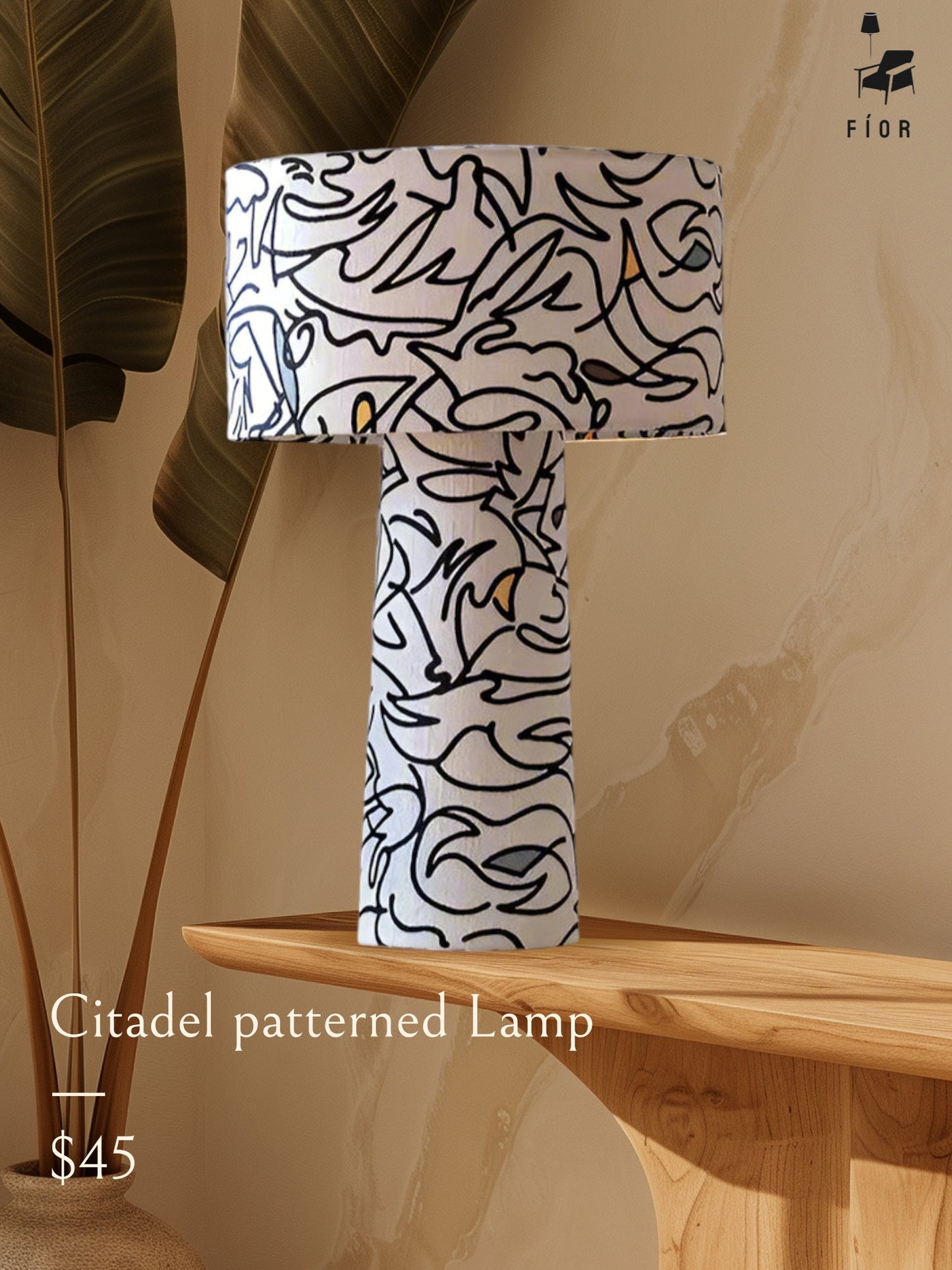Citadel table lamp by Fíor