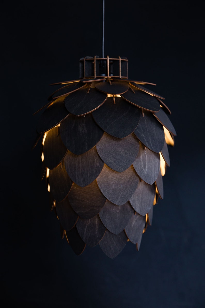 Pine cone pendant lamp by Fíor