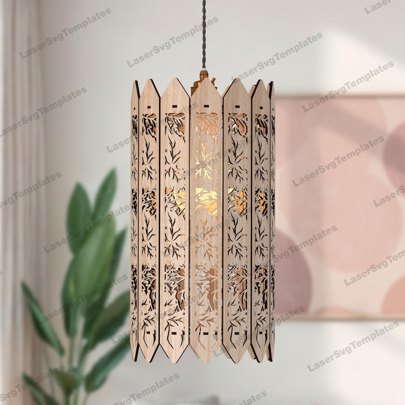 Slay patterned pendent lamp by Fíor