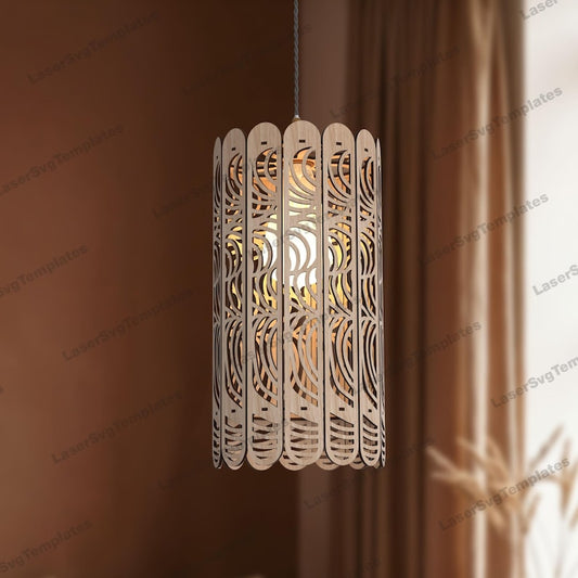 Slay patterned pendent lamp by Fíor