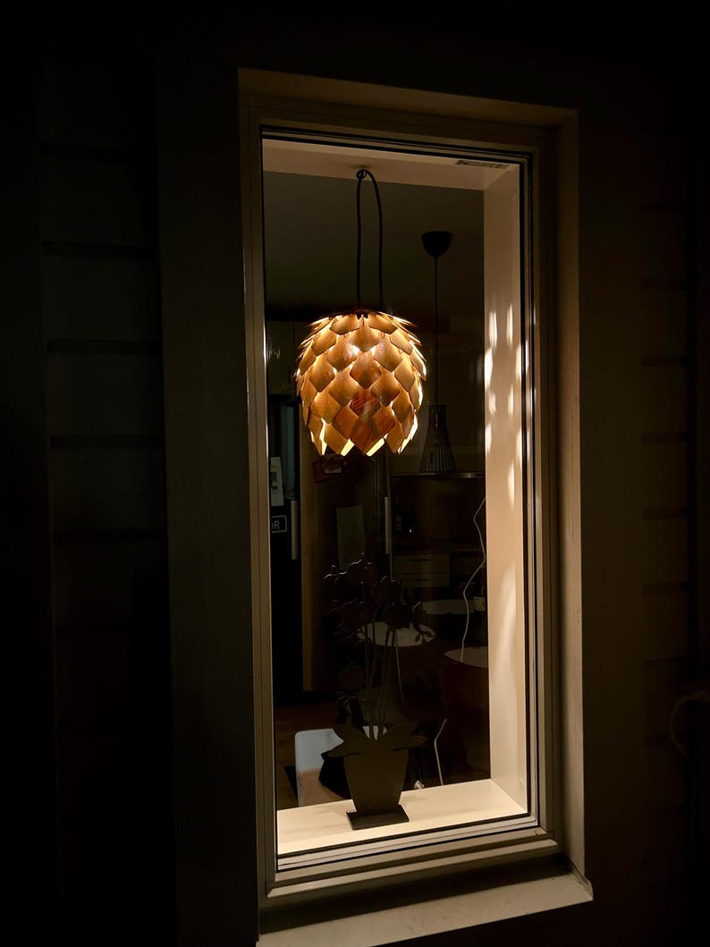 Pine cone pendant lamp by Fíor