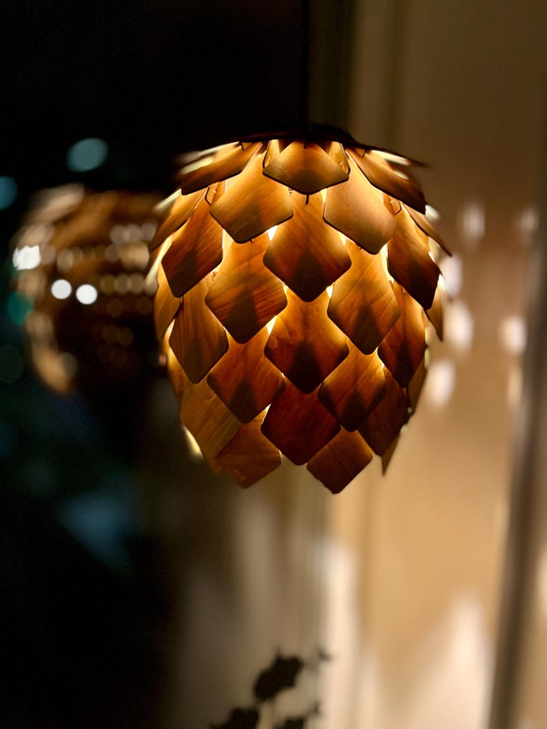 Pine cone pendant lamp by Fíor