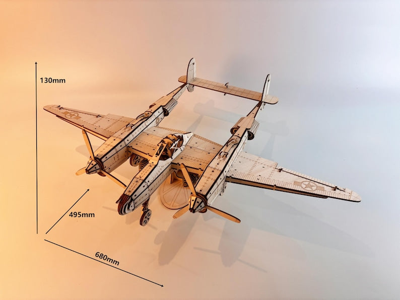 P-38 lockhead war plane (Pack of 2)