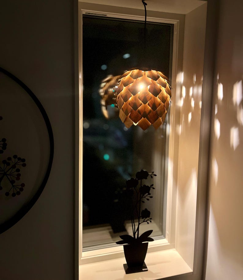 Pine cone pendant lamp by Fíor