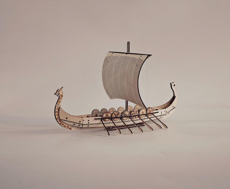 Ragnar Vikings ship puzzle kit by Fíor (Buy 1 Get 1 Free)