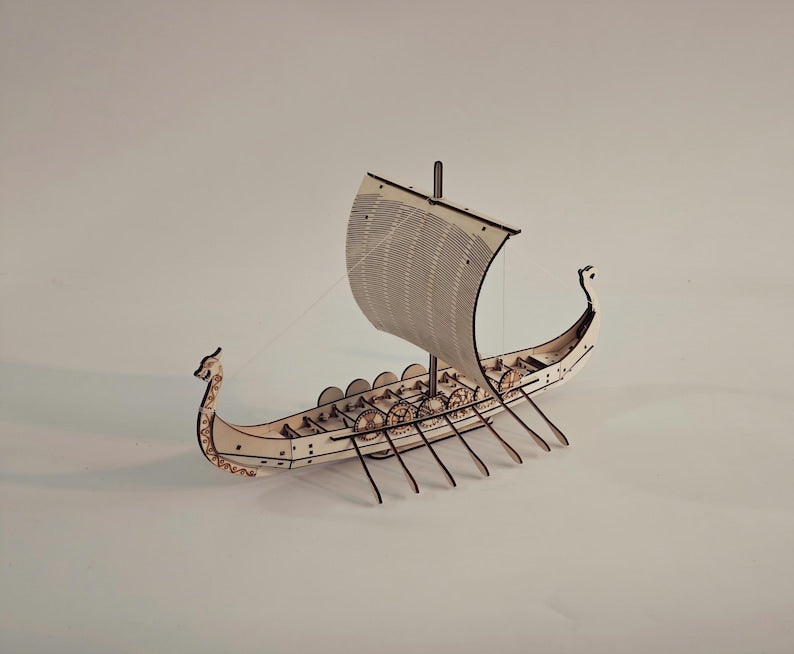 Ragnar Vikings ship puzzle kit by Fíor (Buy 1 Get 1 Free)