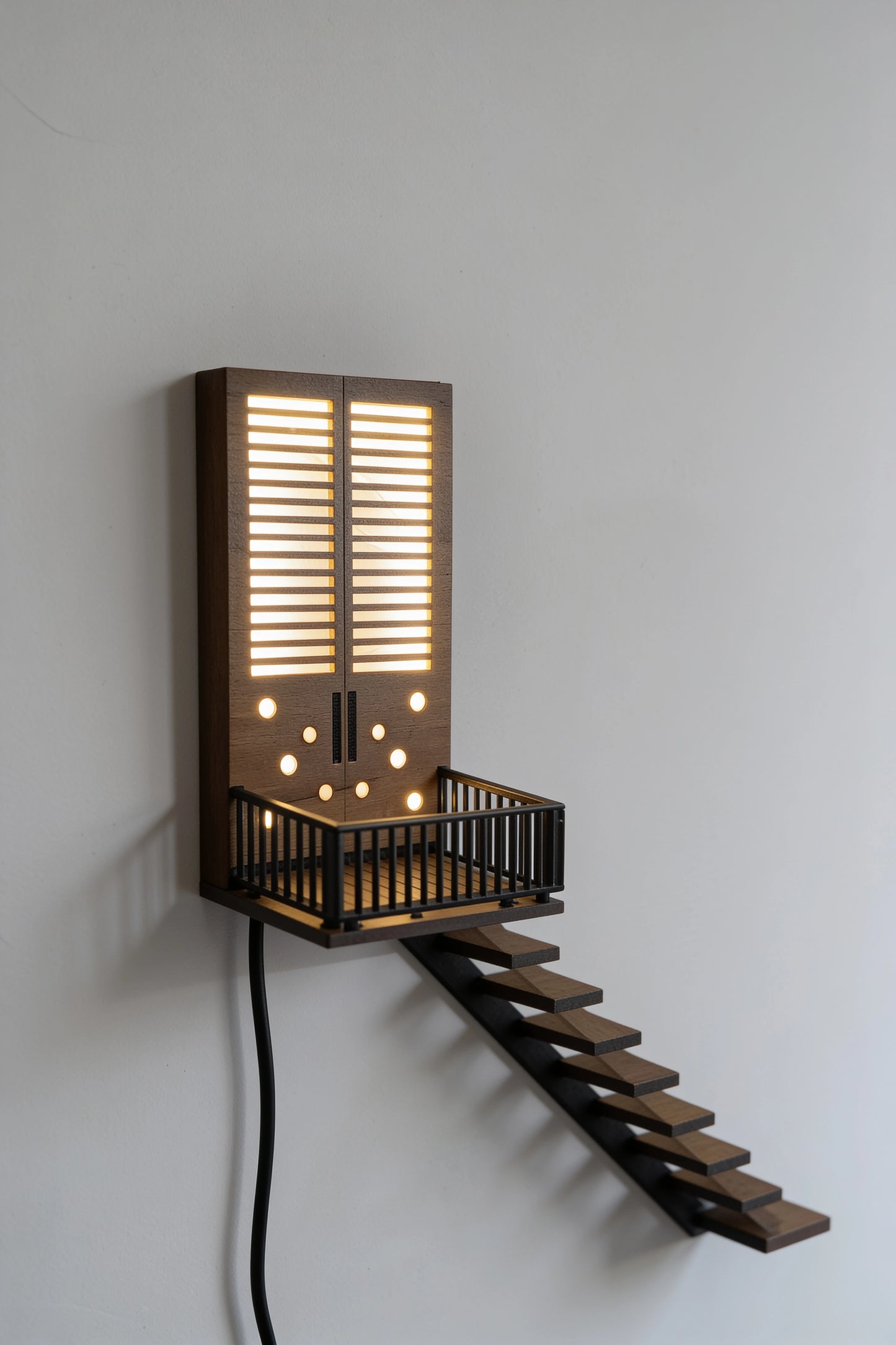 Manhattan Architectural Staircase wall lamp by Fíor | Sculptural LED Lighting | Buy 1 get 1 free
