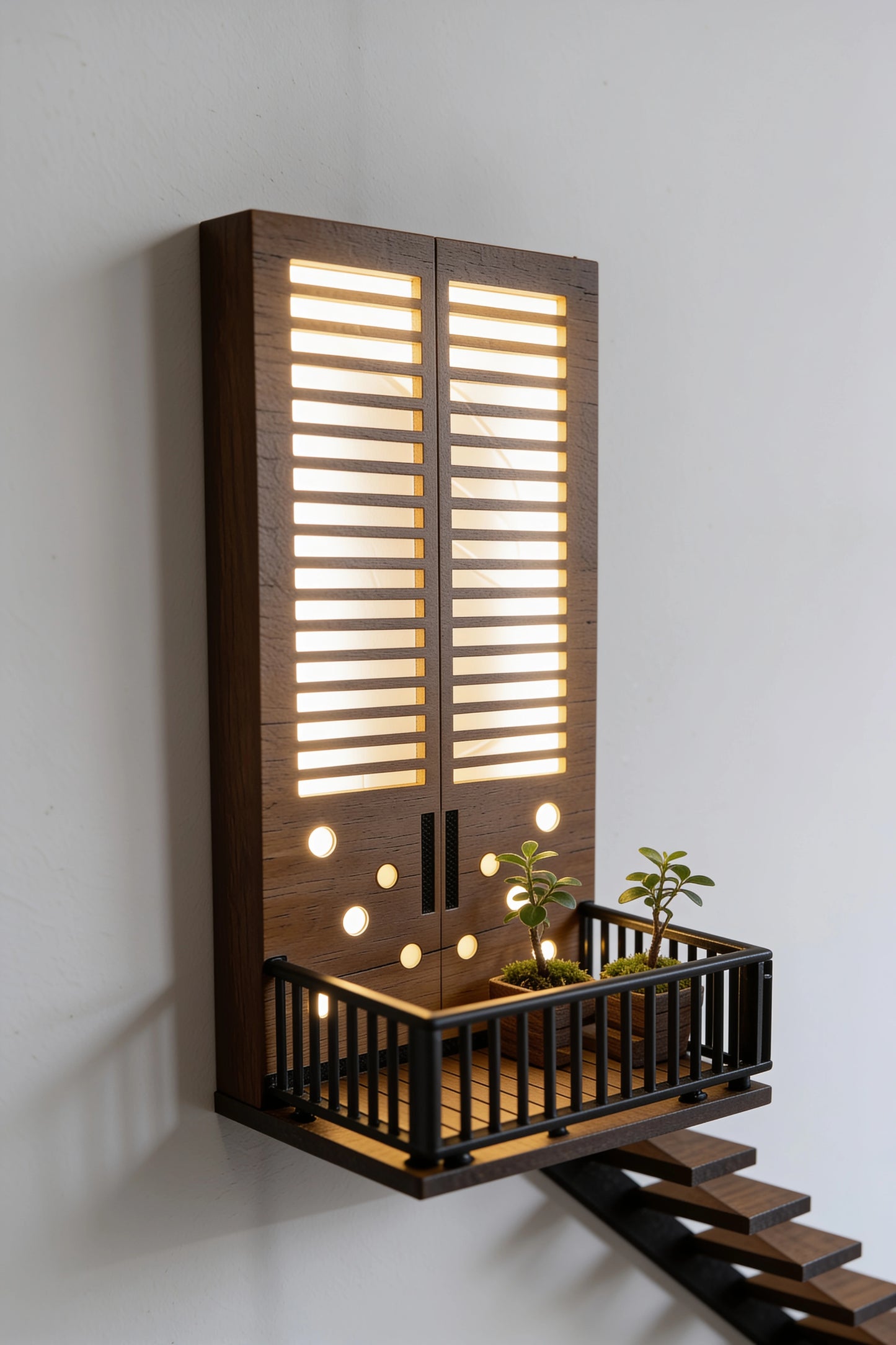 Manhattan Architectural Staircase wall lamp by Fíor | Sculptural LED Lighting | Buy 1 get 1 free