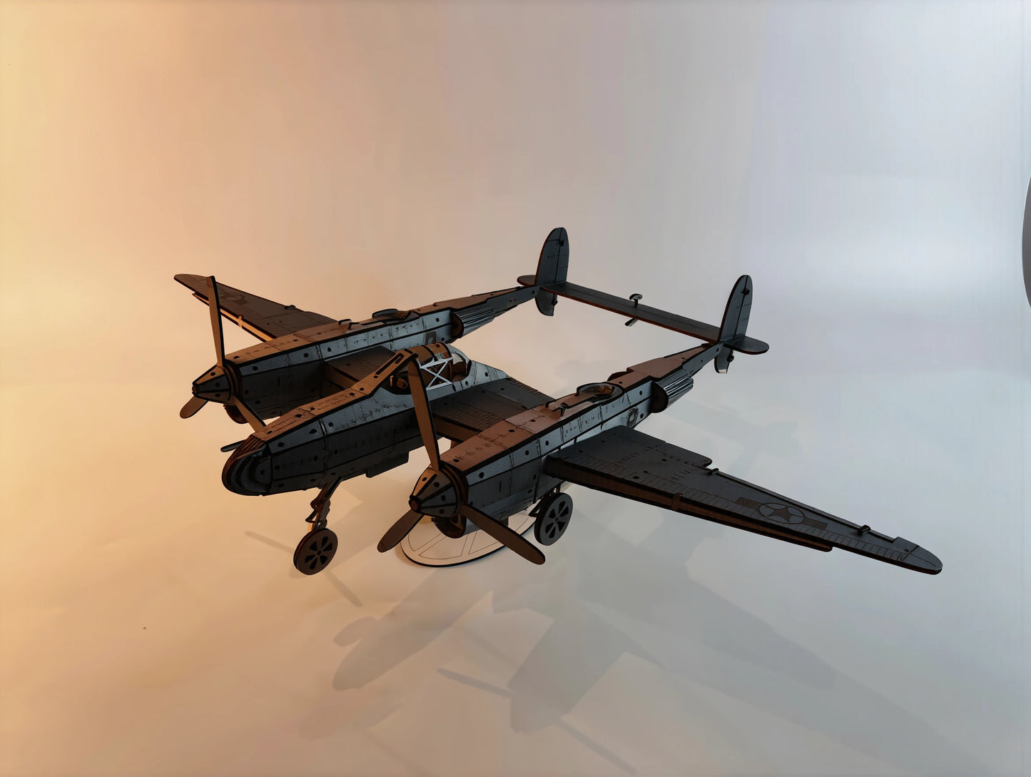 P-38 lockhead war plane (Pack of 2)