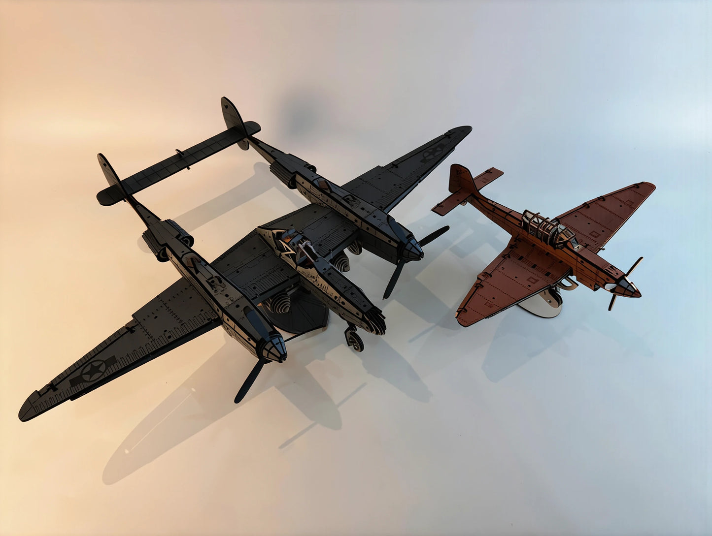 P-38 lockhead war plane (Pack of 2)