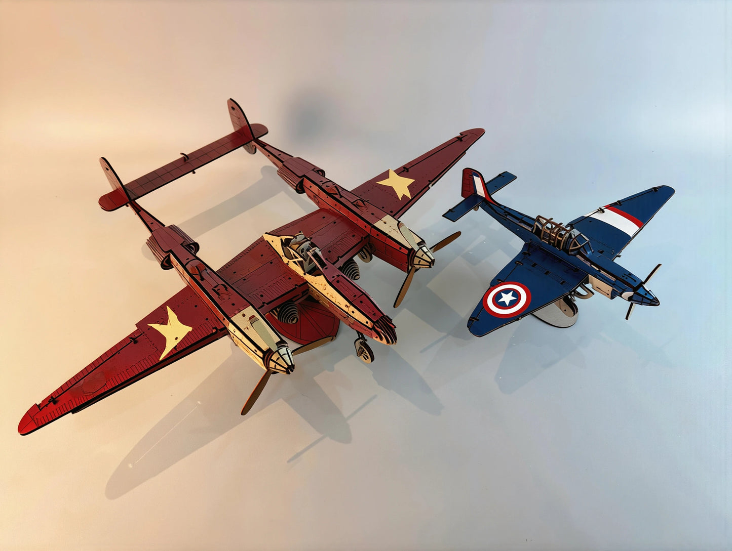 P-38 lockhead war plane (Pack of 2)