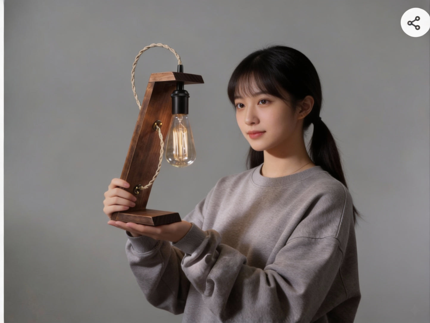 Apex Wooden Desk Lamp – Unique Handcrafted Table Lamp | Fíor India